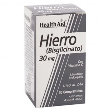 Hierro Bisglicinato y Vitamina C SinGluten 90caps Health Aid