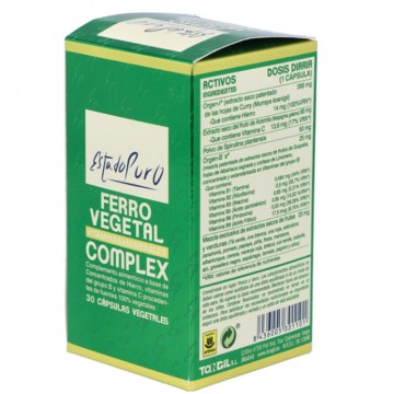 Ferro Vegetal Complex Estado Puro 30caps Tong-Il