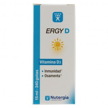 Ergy D Vitamina D3 gotas 15ml Nutergia