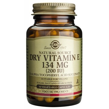 Dry Vitamin-E 200Ui 134Mg seca 50caps Solgar