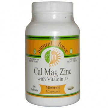 Calcio Magnesio y Zinc con Vitamina D 90comp Nutri Force