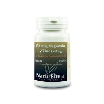 Calcio Magnesio y Zinc 60comp Naturbite