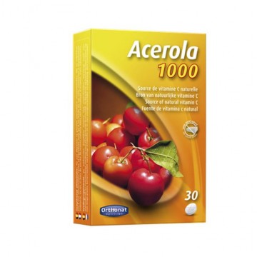 Acerola 1000 Mg SinGluten 30comp Orthonat