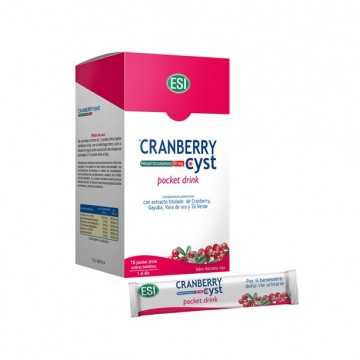 Cramberry Cyst Pocket Drink Cistitis SinGluten Vegan 16 Sobres Trepat-Diet-Esi