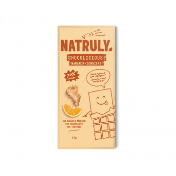 CHOLOLATE CON NARANJA Y JENGIBRE 85 G