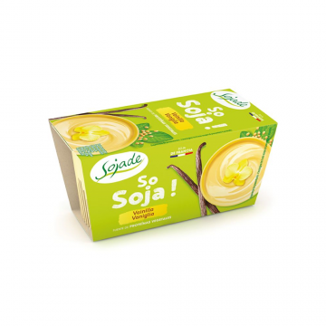 REFRIG  POSTRE DE SOJA CON VAINILLA BIO, 2 x100 g