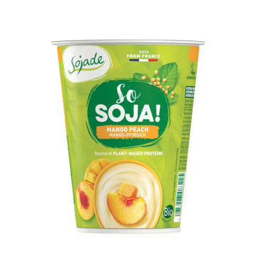 REFRIG YOGUR DE SOJA CON MANGO Y MELOCOTÓN BIO, 400 g