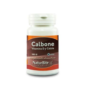 Calbone con Calcio y Vitamina-D 60comp Naturbite