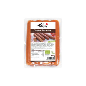 REFRIG SALCHICHAS VEGETAL  BRATWURST SABOR BARBACOA BIO 250  g