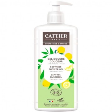 Gel de Ducha Te Matcha y Yuzu Bio Vegan 1L Cattier