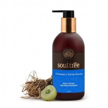 Champu y Gel de Ducha Amla y Vetiver 250ml Soultree