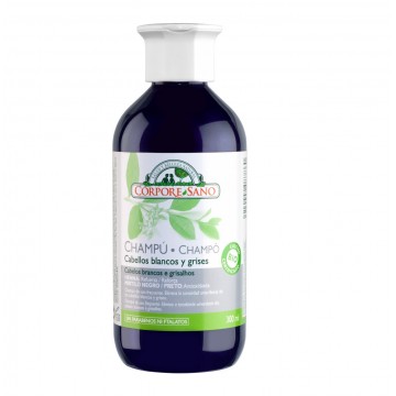 Champu Henna para Cabellos Blancos y Grises Bio Vegan 300ml Corpore Sano