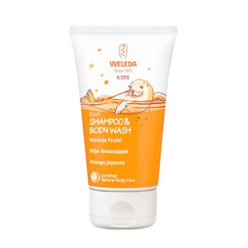 Champu Gel en Naranja Frutal Niños Vegan 150ml Weleda