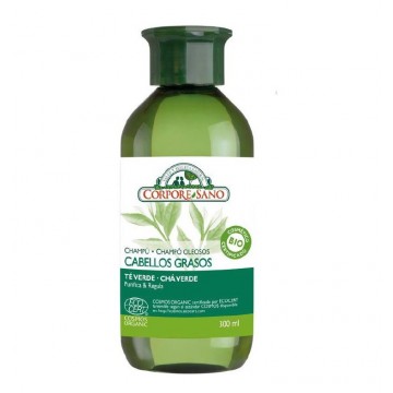 Champu Cabellos Grasos con Te Verde Bio Vegan 300ml Corpore Sano