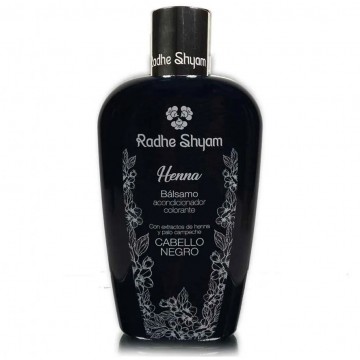 Balsamo Acondicionador Colorante Cabello Negro 250ml Radhe Shyam