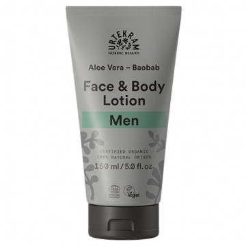 Locion Facial Corporal Men Aloe y Baobab Vegan 150ml Urtekram