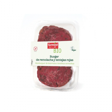REFRIG BURGER VEGETAL DE REMOLACHA Y LENTEJAS ROJAS  & GLUTEN FREE 140G