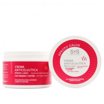 Crema Anticelulitica Efecto Calor 300ml Sys Cosmetica Natural