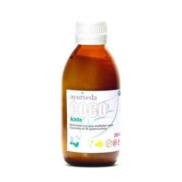 Aceite de Coco SinGluten Bio Vegan 200ml Ayurveda