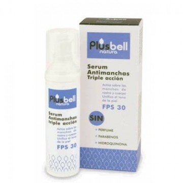 Serum Facial Antimanchas Triple Accion FPS30 50ml Plusbell Natura