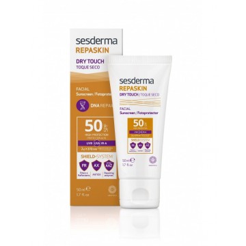 Repaskin Crema Solar SPF50 Facial Toque Seco Eco 50ml Sesderma