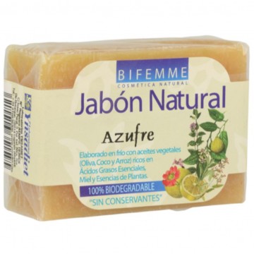 Jabon Natural de Azufre Bio 1ud Bifemme