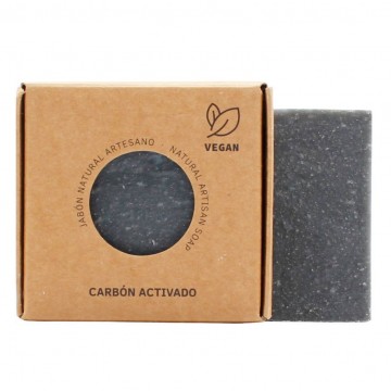 Jabon Natural Artesano Carbon Activo Vegan 100g Sys Cosmetica Natural