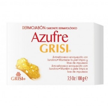 Jabon Azufre Lanolina Acne 100g Grisi