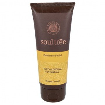 Exfoliante Facial Nuez Curcuma y Sandalo Ayurveda 100g Soultree