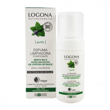 Espuma Limpiadora Purificante Menta Bio Vegan 100ml Logona