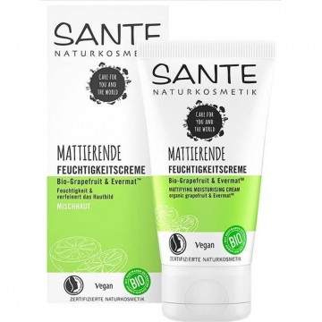 Crema Matificante 24 Horas Pieles Mixtas Bio Vegan 50ml Sante