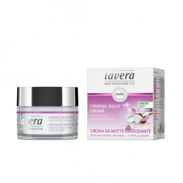 Crema Facial Reafirmante de Noche con Acido Hialuronico Vegan 50ml Lavera