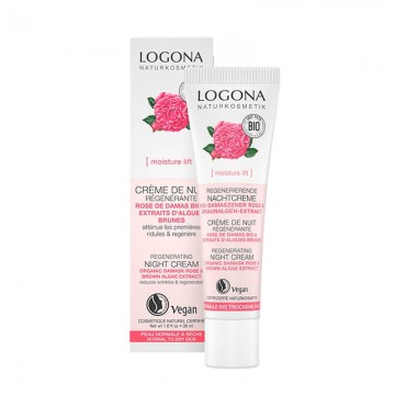 Crema Facial Noche Regeneradora Rosas Bio Vegan 30ml Logona