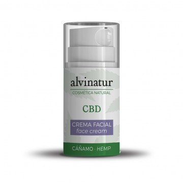 Crema Facial de Cañamo CBD 50ml Alvinatur