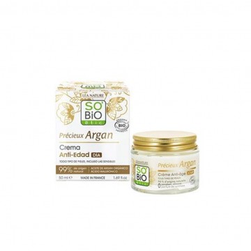 Crema de Dia Antiedad acido Hialuronico y Argan Bio 50ml So' Bio Etic