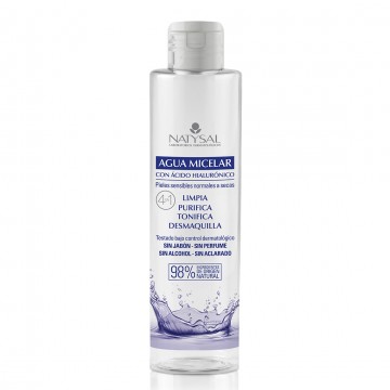 Agua Micelar con acido Hialuronico 4 en 1 250ml Natysal