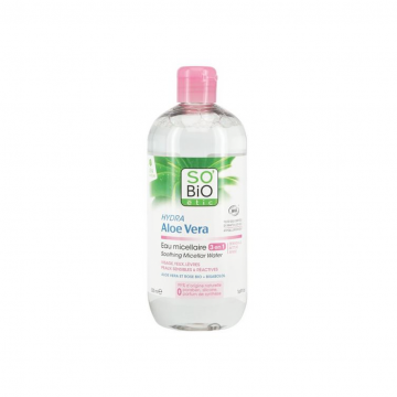 Agua Micelar Calmante Aloe Vera y Rosas Bio 500ml So' Bio Etic