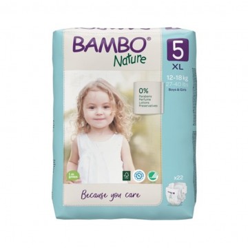 Pañales Talla 5 Junior 12-18 Kg Eco 22 Bambo