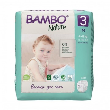 Pañales Talla 3 Midi de 4-8 kg Eco 28 Bambo