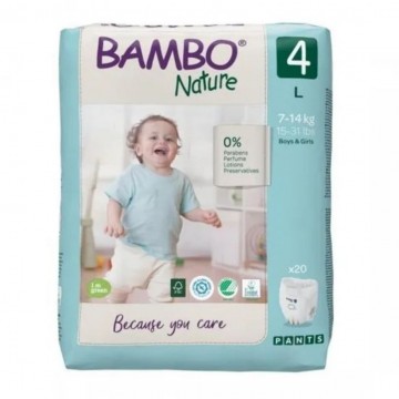 Pañales Pants Talla 4-L 7-14Kg Eco 20 Bambo