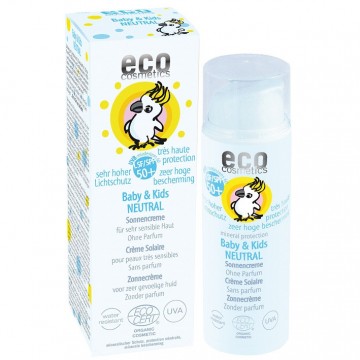 Crema Solar Bebe y Niños Sin Perfume SPF50+ Bio Vegan 50ml Eco Cosmetics