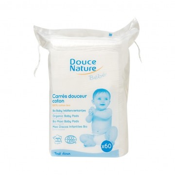 Almohadillas Algodon Bebe Bio 60uds Douce Nature