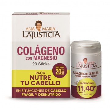 Pack Nutre Tu Cabello Sticks 20 Sticks+80comp Ana Maria Lajusticia