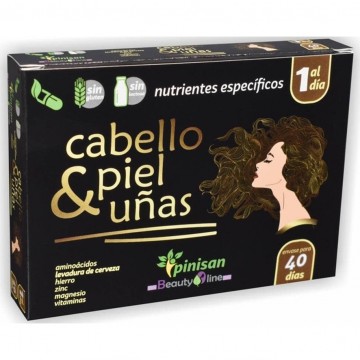 Cabello Piel y Uñas SinGluten 40caps Pinisan