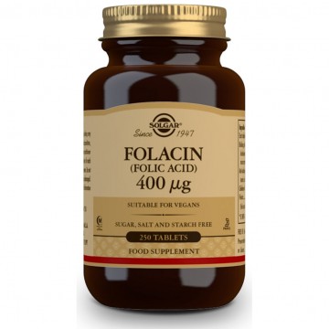 Folacin Acido Folico 400Mg 250comp Solgar