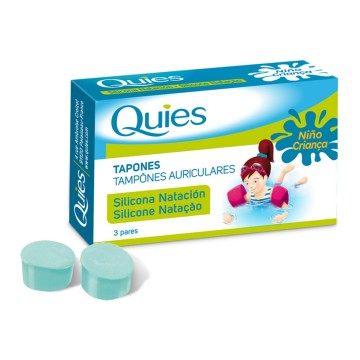 Tapones para Los Oidos de Silicona Natacion Infantil 6 Quies