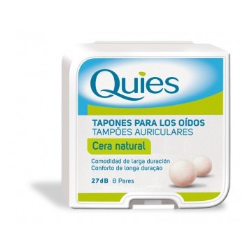 Tapones para Los Oidos de Cera Natural 16uds Quies