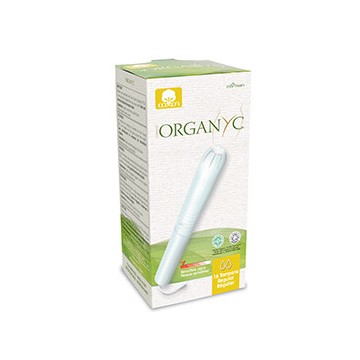 Tampon Regular con Aplicador Vegan 16uds Organyc