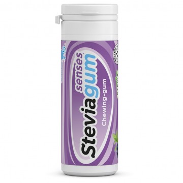 Steviagum Senses Chicles Sabor Arandanos y Menta SinGluten Vegan 15uds Lemon Pharma