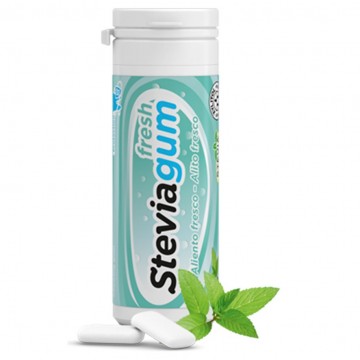 Steviagum Fresh Chicles Sabor Menta SinGluten Vegan 15 chicles Lemon Pharma